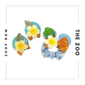 Moana‎ Mouse Ear Hair Scrunchie and Clips